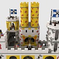 LEGO toy blocks building scene castle 3d model