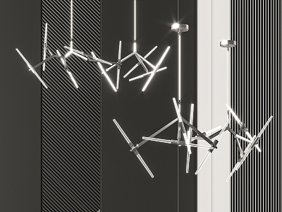 Modern chandelier 3d model