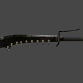 Weapons Chinese broadsword 3d model