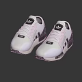 White Adidas Sneakers With Modern Design And Black Accents For Casual Sporty Look