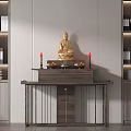 Light Luxury Dressing Table With Gold Accents And Marble Top In Bedroom Interior