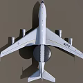 NATO OTAN Fighter Jet With 0214N Registration Four Engines And Radar Dome