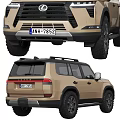Lexus SUV Exterior Displayed From Various Angles 3d model