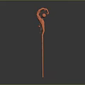 modern scepter ancient scepter walking stick ancient walking stick 3d model