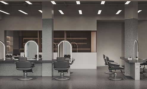 Modern Barber Shop 3d model