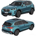 BMW X5 SUV Teal Exterior With Chrome Grille And Sporty Alloy Wheels