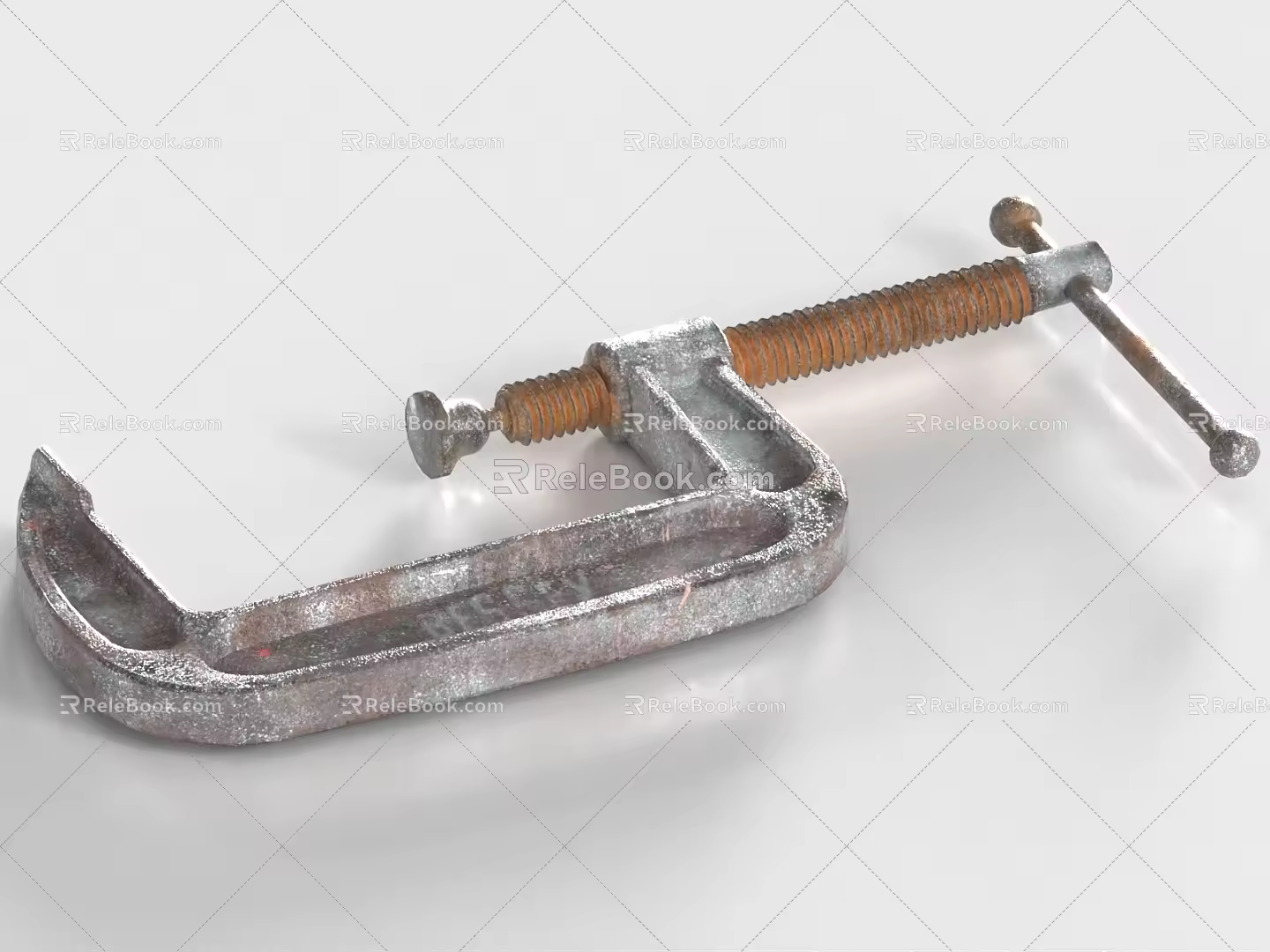 Table vise C- clamp pipe clamp clamp 3d model