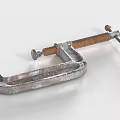 Table vise C- clamp pipe clamp clamp 3d model
