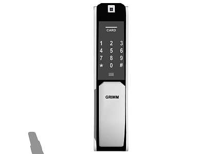 GRISUN Smart Door Handle With Numeric Keypad For Secure Home Entry 3d model