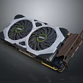MSI High Performance Graphics Card With Dual Fans Cooling System For Gaming Computers 3d model