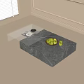 Modern Coffee Table Books Fruit Apple 3d model