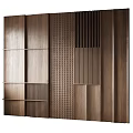 New Chinese background wall 3d model