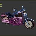 Classic Black Cruiser Motorcycle With Black Seat Chrome Exhaust And White Wall Tires