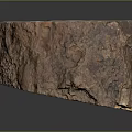 Natural Wood Stone Decorative Block With Circular Center And Rustic Texture