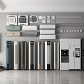 Various Types of Modern Air Conditioners and Fans in Home Appliance Showroom