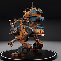 Modern Robot Doomsday Concept Mecha Scout Vehicle Transporter 3d model