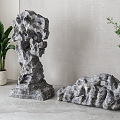 New Chinese stone rockery 3d model