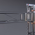 Industrial Equipment With Crane Metal Frames Mechanical Parts And Heavy Machinery Tools