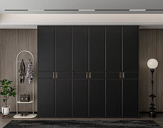 Vintage Leather Pattern Wardrobe 3d model