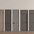 Modern Swing Doors Featuring Various Wood Grain Patterns And Multiple Color Design Options 3d model