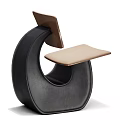 Modern Single Chair Designs With Curved Structure And Various Color Options 3d model