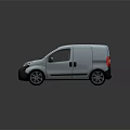 Modern bus minibus minivan driverless bus 3d model