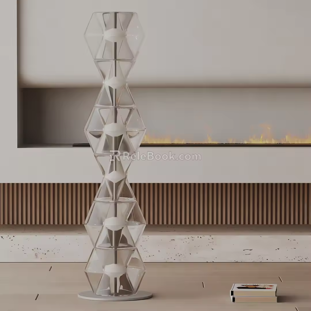 Modern floor lamp 3d model