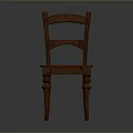 Wooden Office Chair With Simple Design Comfortable Backrest And Stable Legs For Office Use