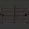 Modern Gray Reclining Sofa With Comfortable Seats Ideal For Multiple People Relaxing