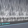 Modern Decorative Lighting With Wall Mounted Linear String Lights And Artistic Ambient Illumination