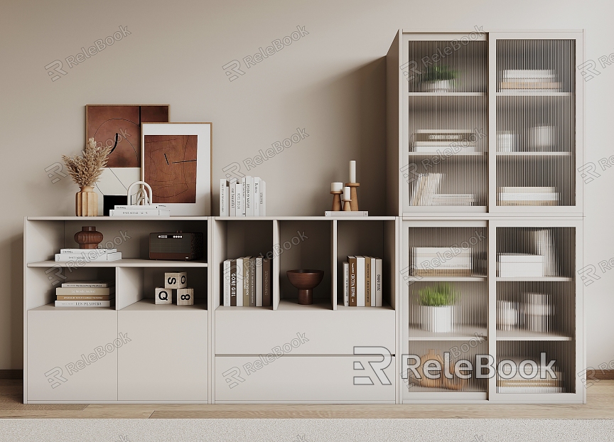 Modern Bookcase Locker model