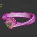 Shiny Modern Silver Diamond Ring Polished Band Elegant Fashion Jewelry Accessory