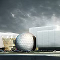 Modern Science and Technology Museum Xiangyang Science and Technology Museum 3d model