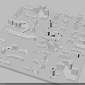 Aerial Planning Urban Layout 3D Building Models City Design Overview