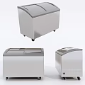 Stainless Steel Freezers With Various Lid Designs And Mobile Wheels