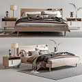 Nordic Double Bed 3d model