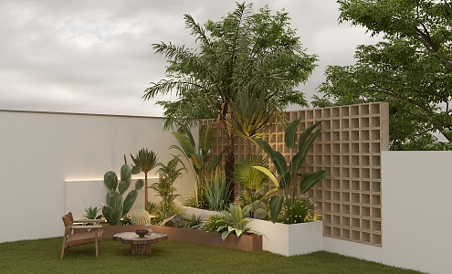 Leisure Garden Courtyard 3d model