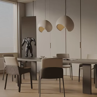 Modern table combination 3d model