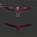 Eagle Large Eagle Owl Raptor Falcon Bird Bird Bird Animal Game Animal 3d model