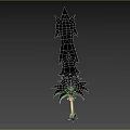 Cartoon Sword Cartoon Weapon Q Version Big Sword Game Equipment Hand-painted Magic Sword Cold Weapon 3d model