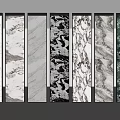 Stone marble display board push-pull plate 3d model