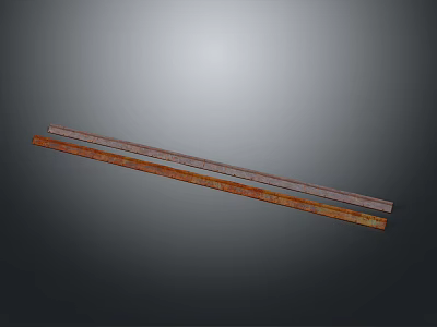 Two Wooden Chopsticks As Essential Daily Life Items With Brown And Light Brown Tones 3d model