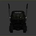 Military Style Heavy Duty Multi Wheel Truck With Armored Body And Antenna Structure