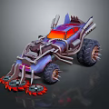 Modern Modified Vehicle Self-made Armed Vehicle Modified Chariot 3d model