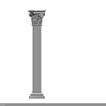 Classical Roman Columns With Ornate Carved Capitals And Architectural Design Elements 3d model
