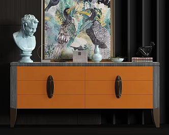 New Chinese TV Cabinet 3d model