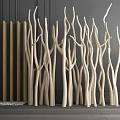 Modern dry branch dry branch dead branch pendulum combination 3d model