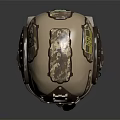 Durable Tactical Military Helmet With Face Shield Earmuffs And Camouflage Pattern