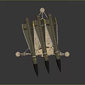 Military Weapon Launcher With Multiple Missiles On Mobile Wheel Base Structure 3d model