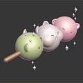 Cartoon Animal Shaped Kids Furniture In Green White Pink With Wooden Handles And Star Accents